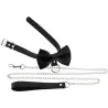Joy Jewels Collier Laisse Bowy Slave Noir